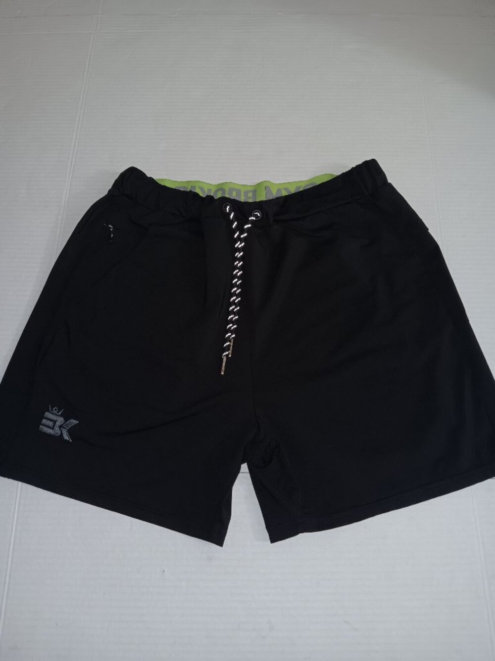 GYM BROKIG STRECTH GYM TRAINING RUNNING WORKOUT QUICK-DRI ATHLETIC SHORTS
